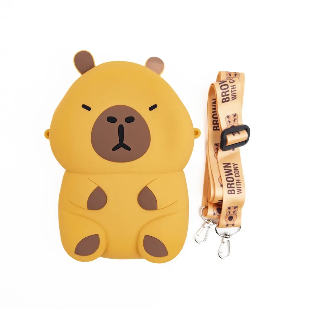 Large Capybara silicone bag 19*14*4 cm
