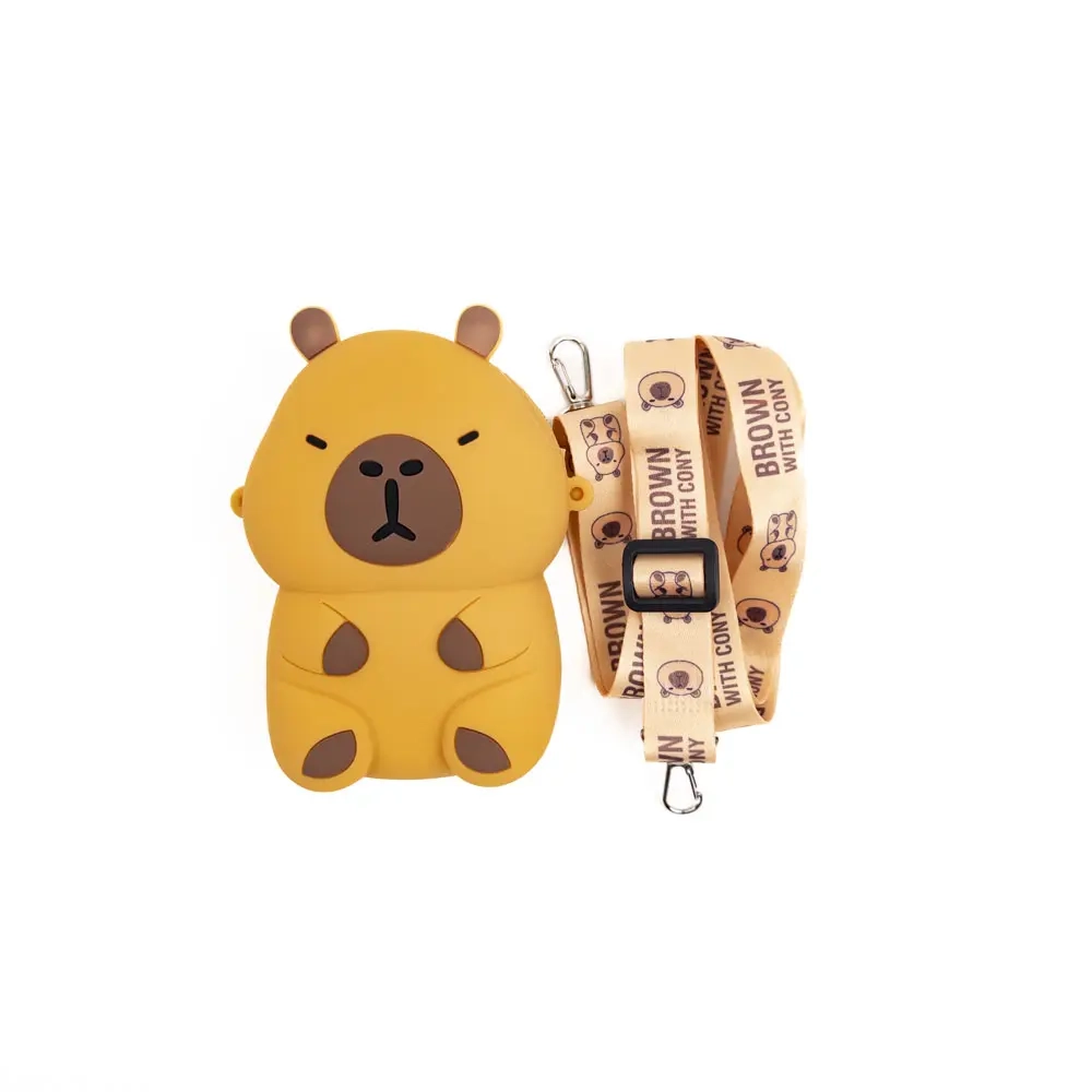 Small Capybara silicone bag 13*9*3.5 cm