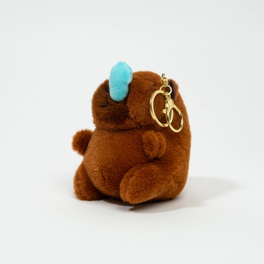Soft Capybara with cold keychain