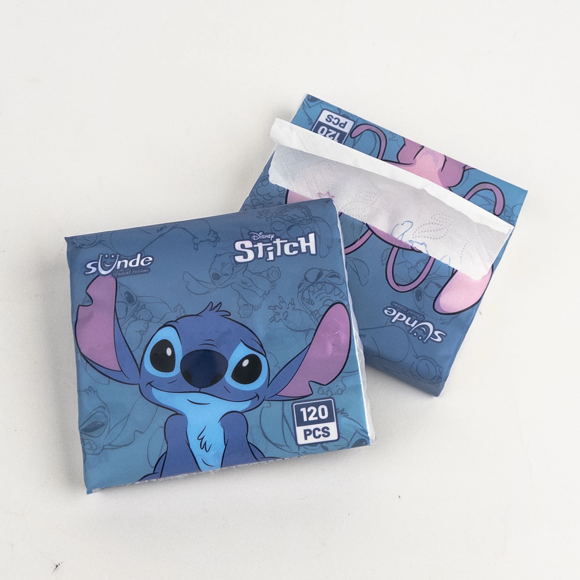 Салфетки сухие с принтом 120шт (4-ых слойные)