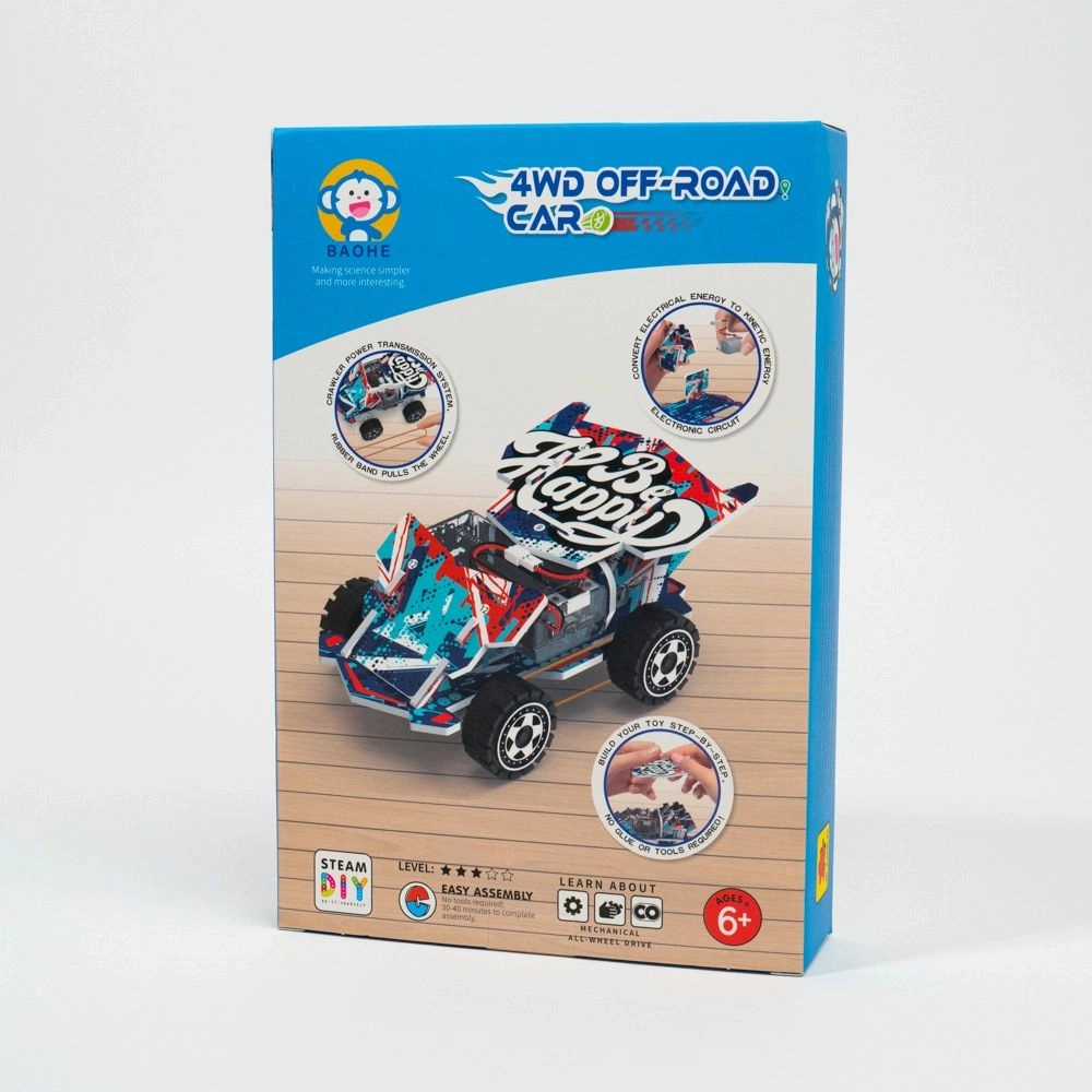 Puzzle 3D pe baterii Kart cu patru roți B106B