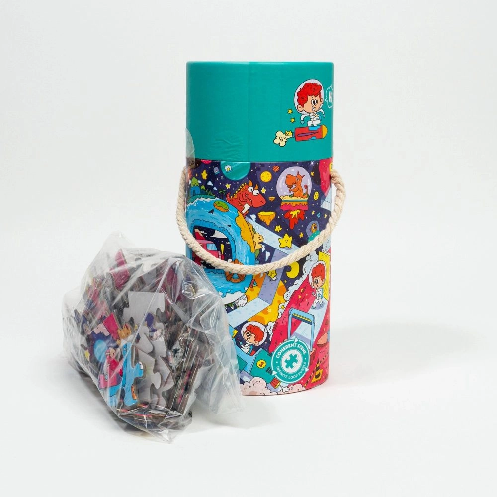 Puzzle în tub Aventură Spațială 88916 (124 piese)