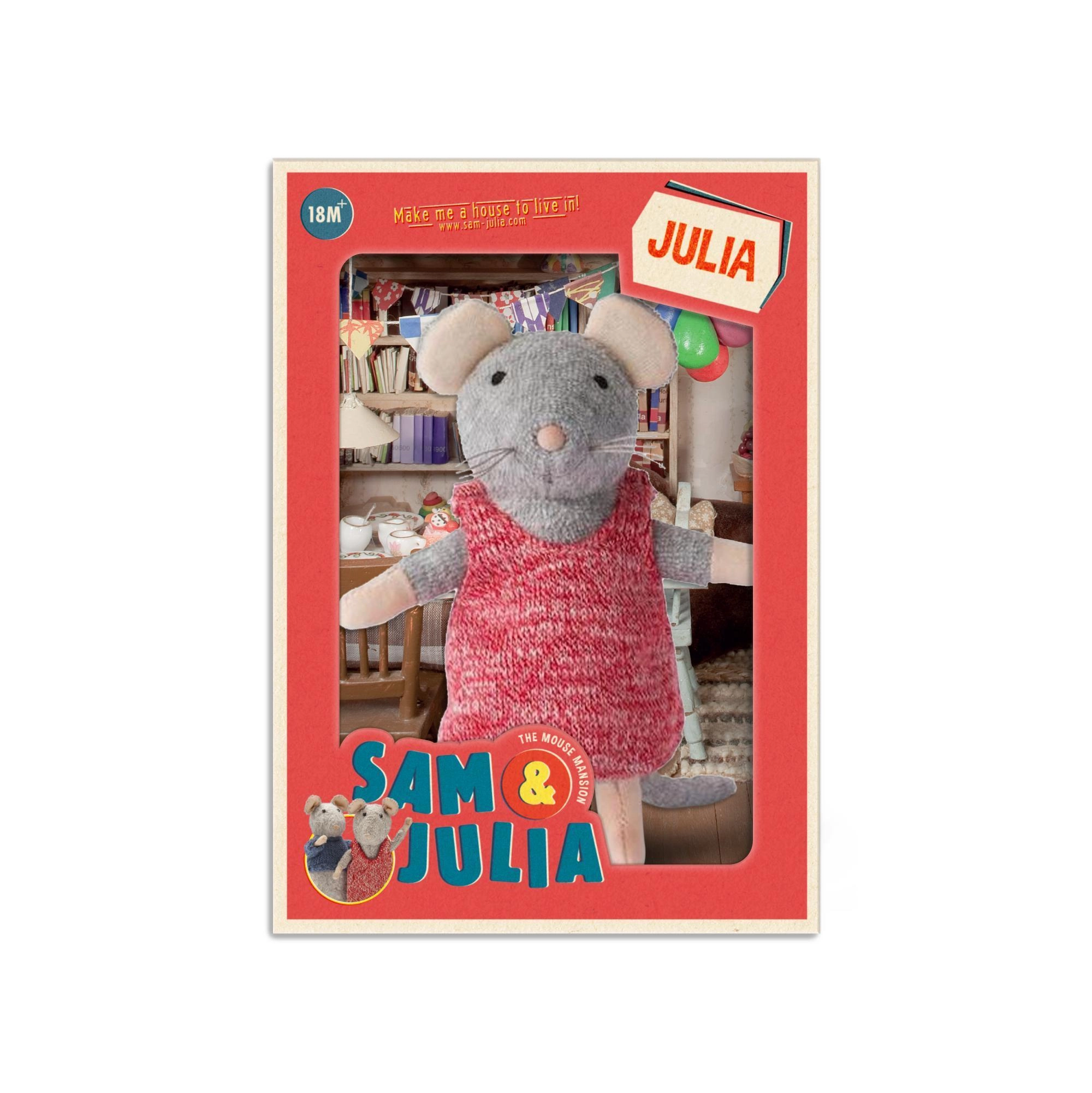 Игрушка мини-мышка JULIA 12 см