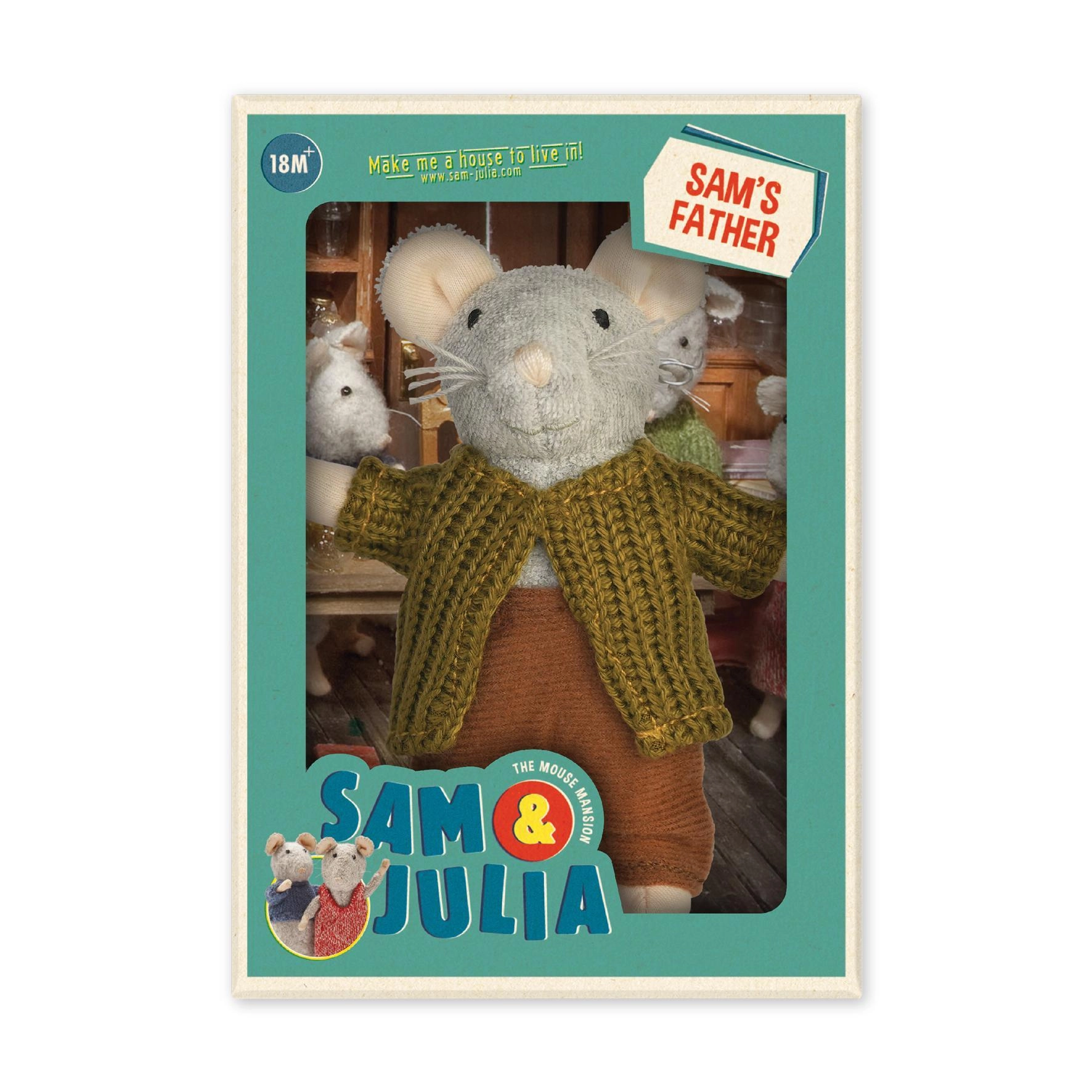 Игрушка мини-мышка папа Сэма