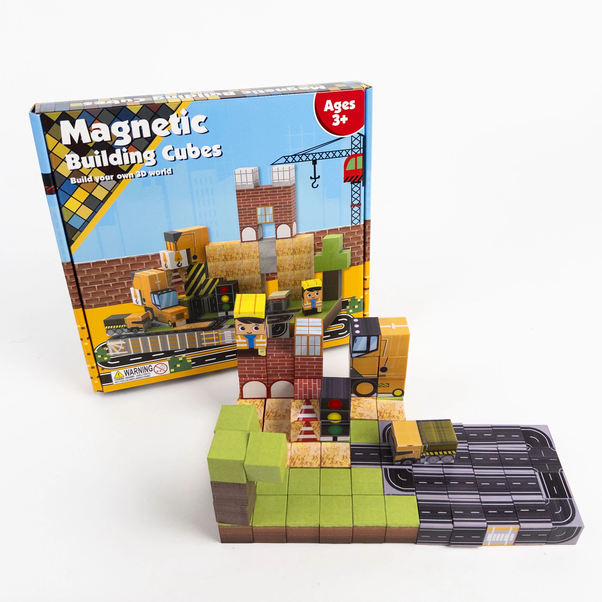 Конструктор магнитный Стройка 100 деталей