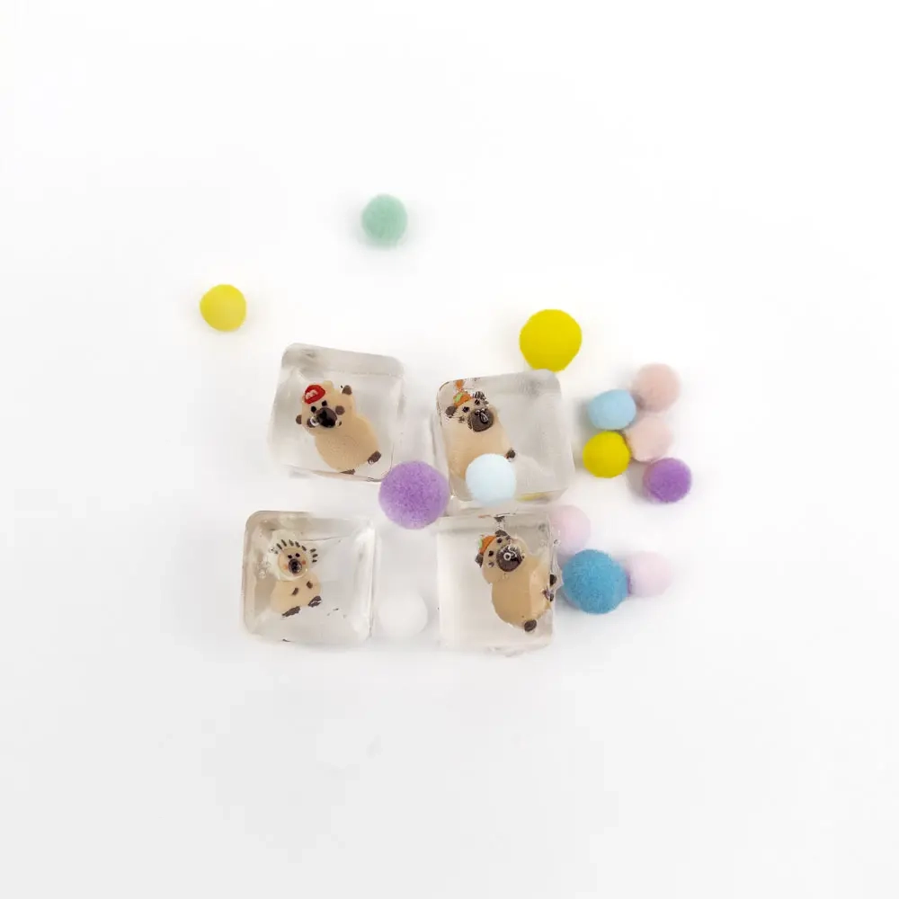 Squishy antistress Capybara-ice cubes set of 4