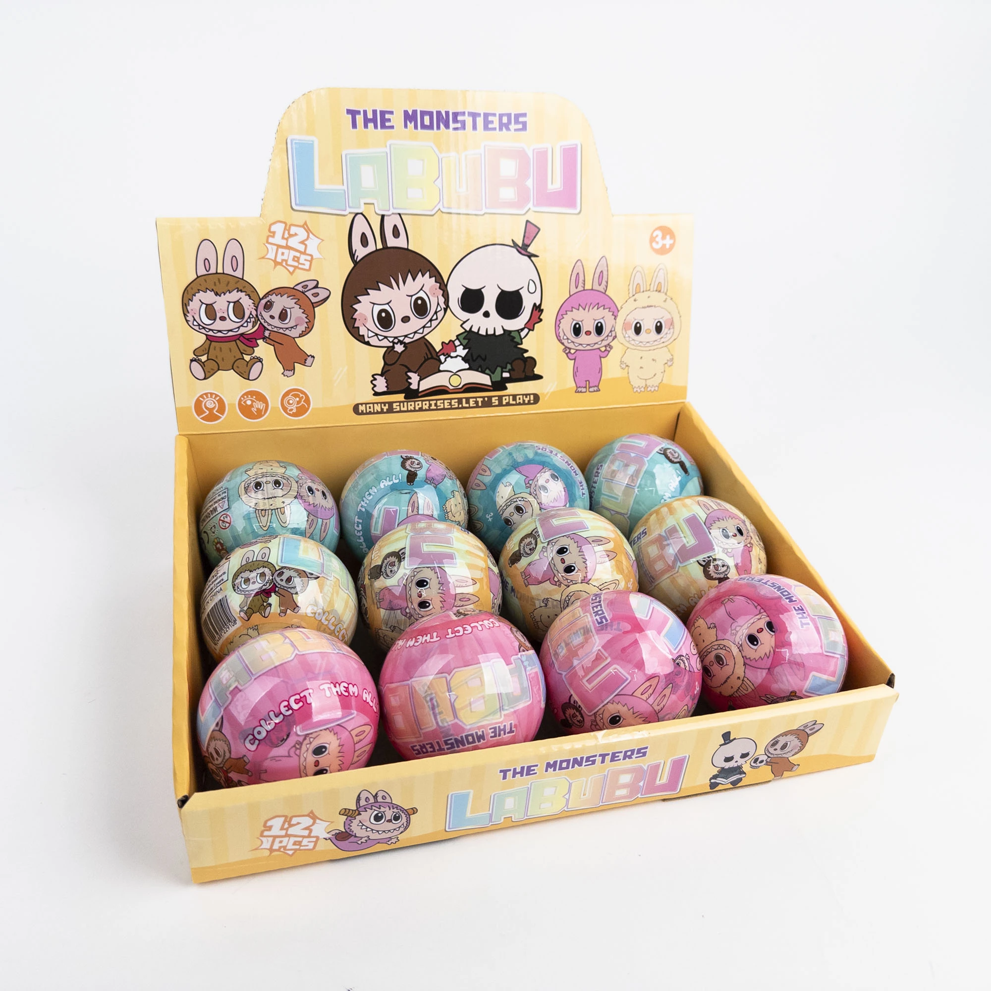 Игрушка-сюрприз Лабубу фигурка+наклейки