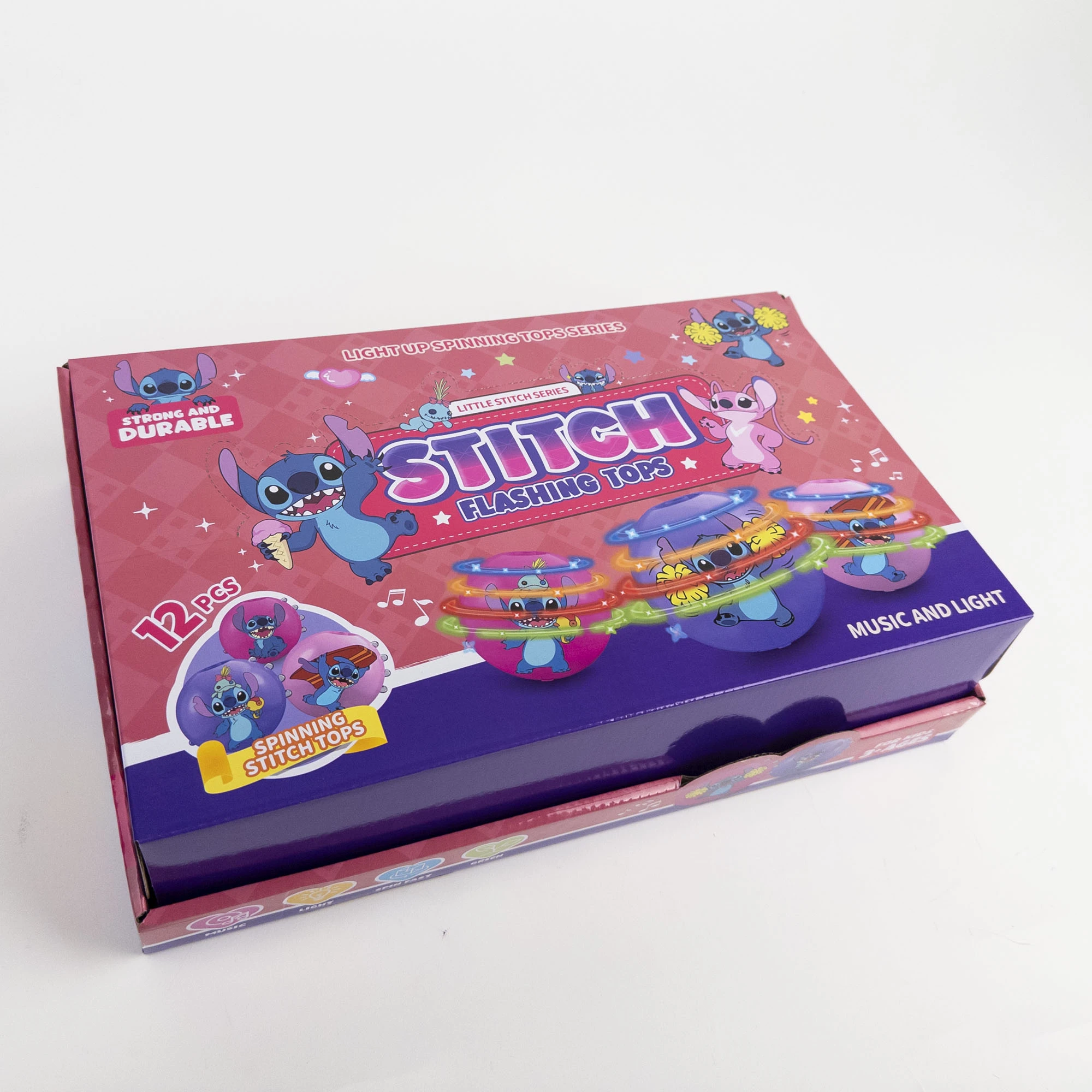 Игрушка волчок со светом и музыкой Стич