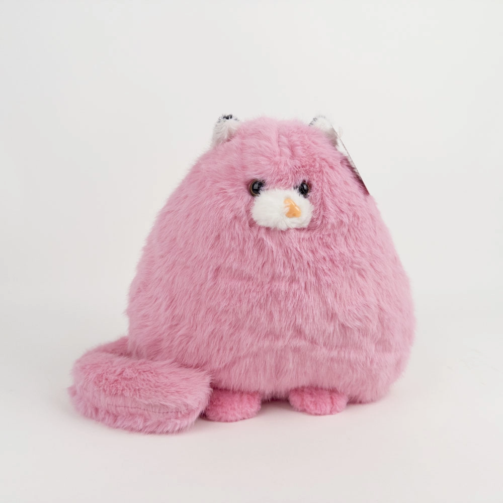 Игрушка мягкая Кот пушистый круглый 35 см