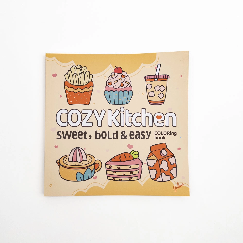 Cozy Kitchen Coloring Book