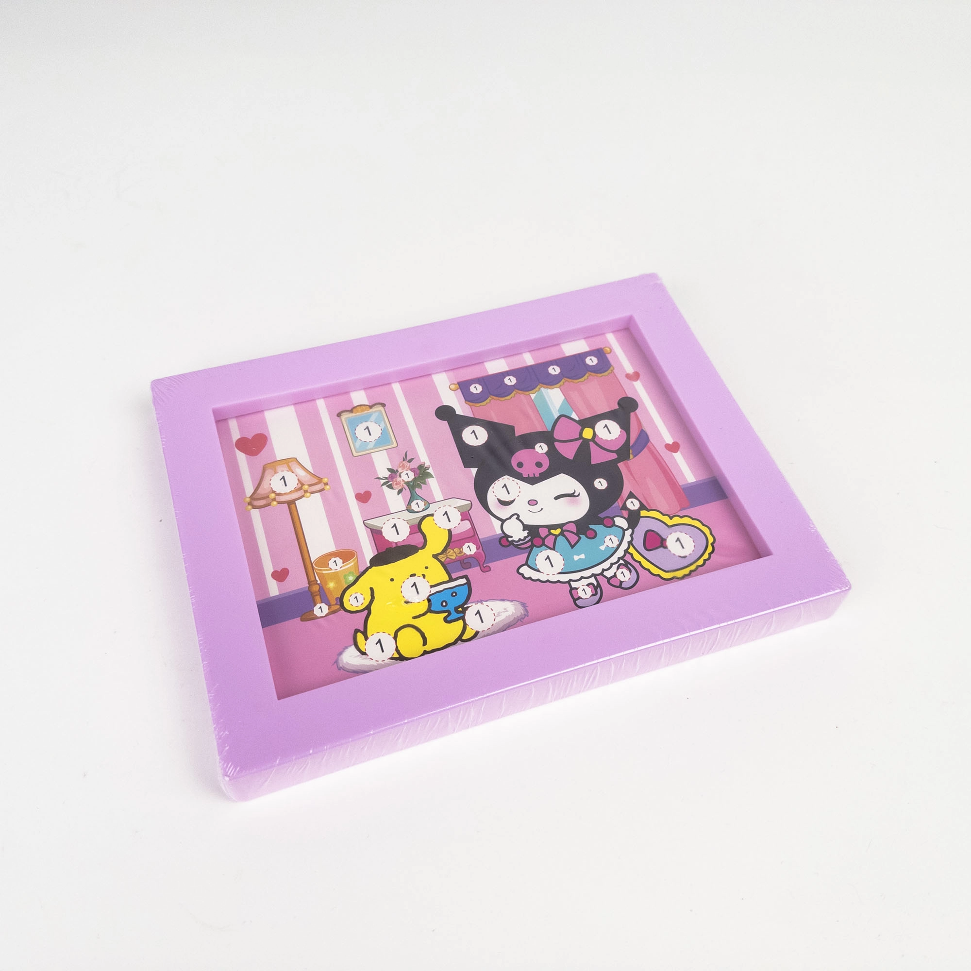 Tablou cu Stickere pe Numere în Ramă (Sanrio)