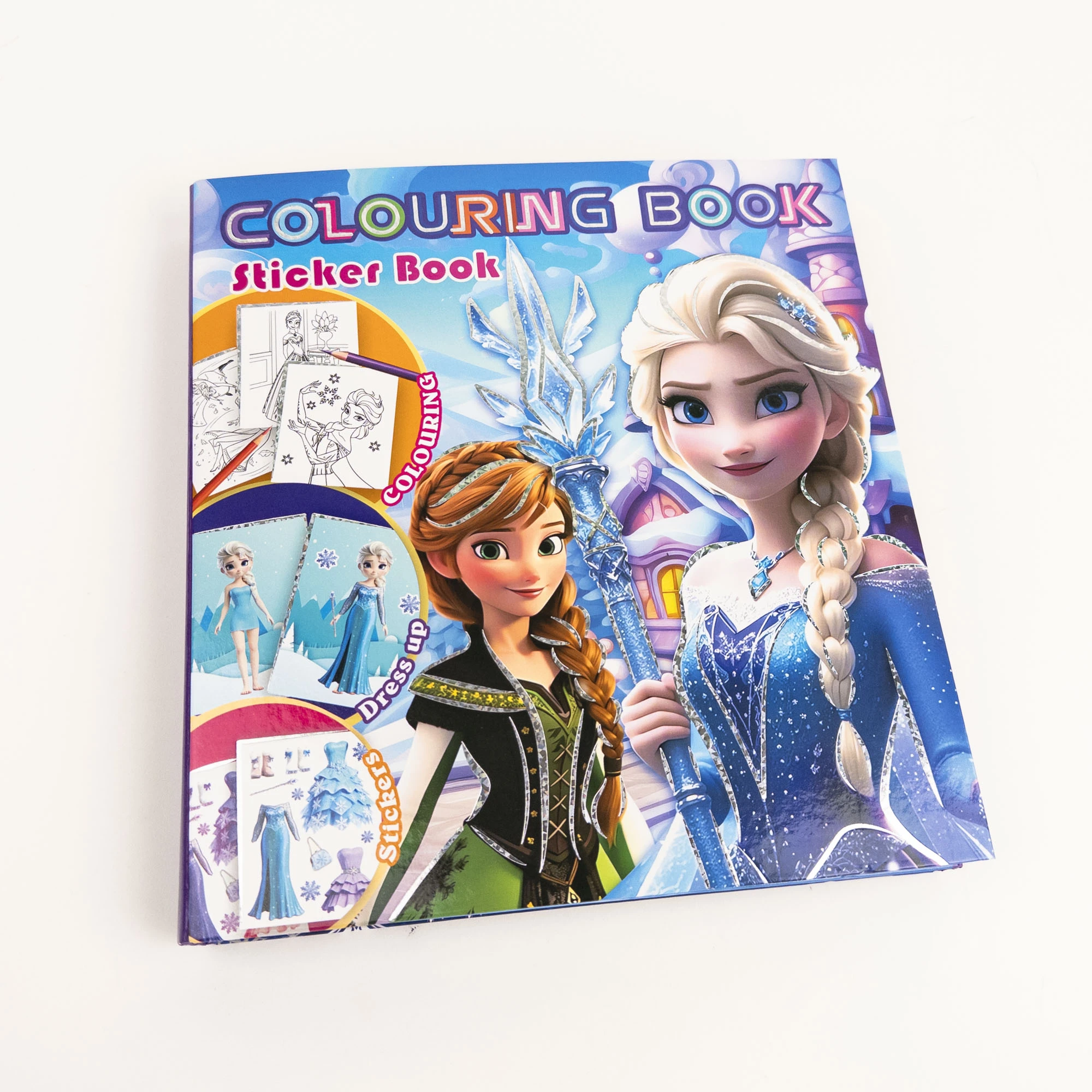 Раскраска с наклейками Frozen Dress up