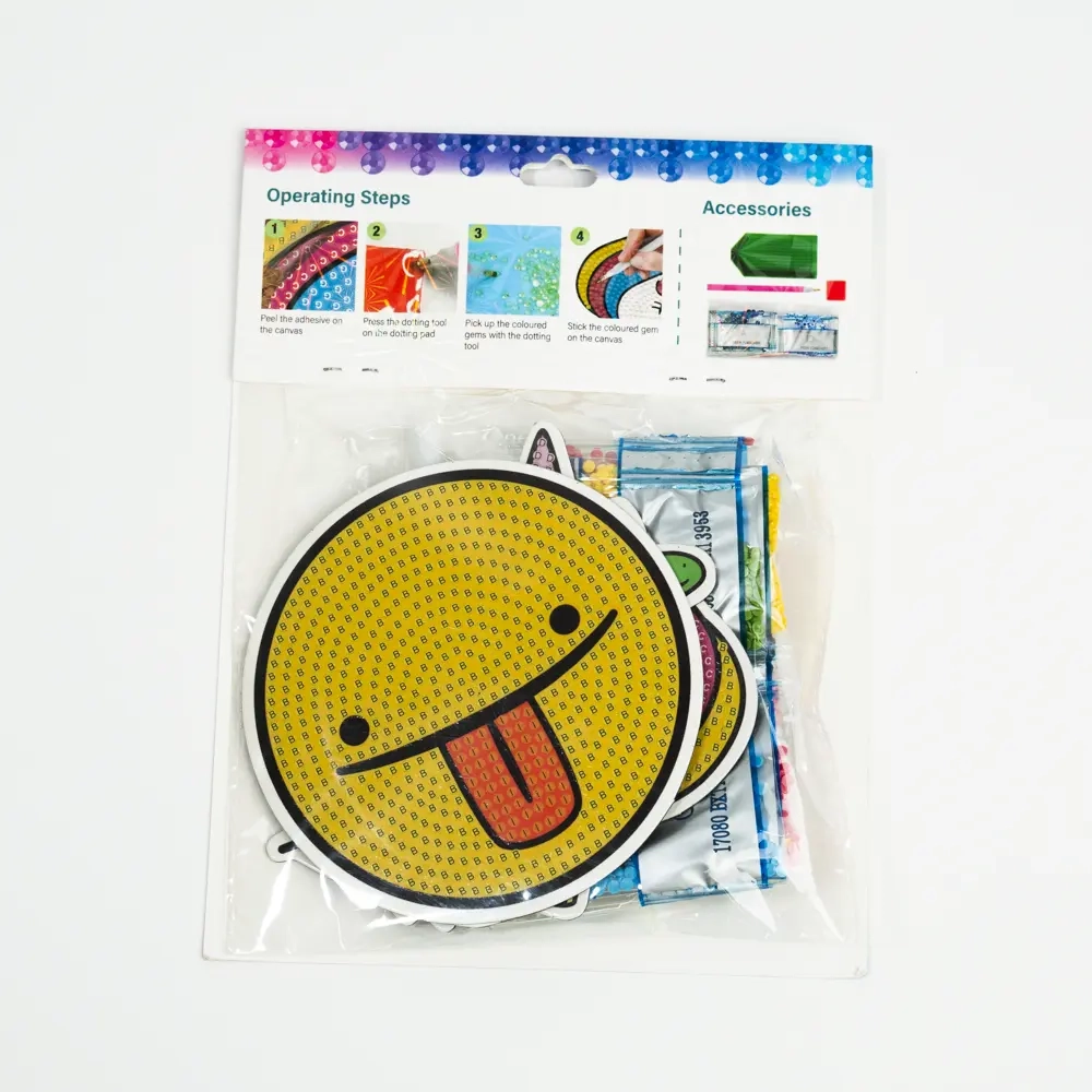 Diamond mosaic fridge magnet set of 5 (10*8 cm)