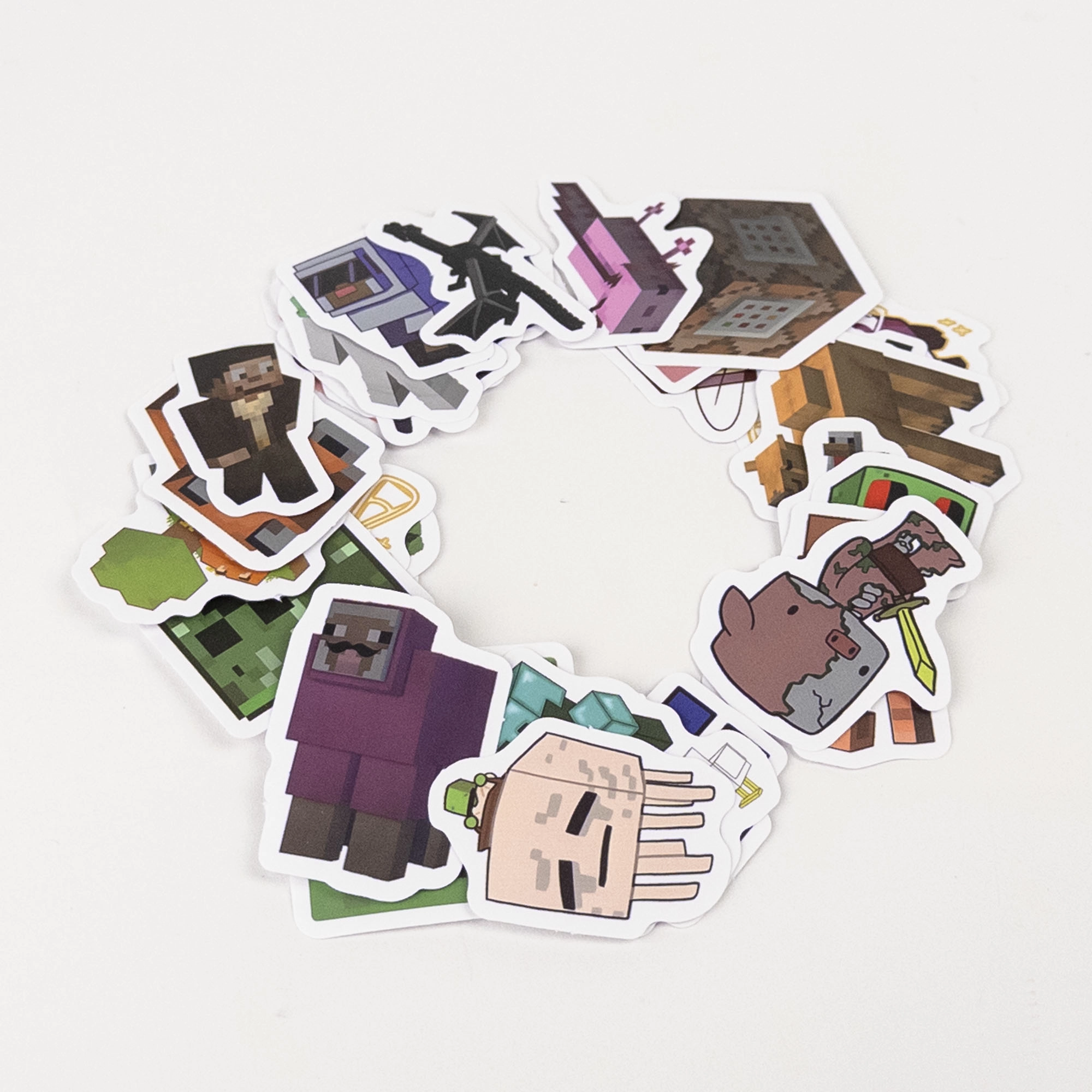 Stickere Craft SHOPxSHOP (Minecraft) – Set 25 bucăți