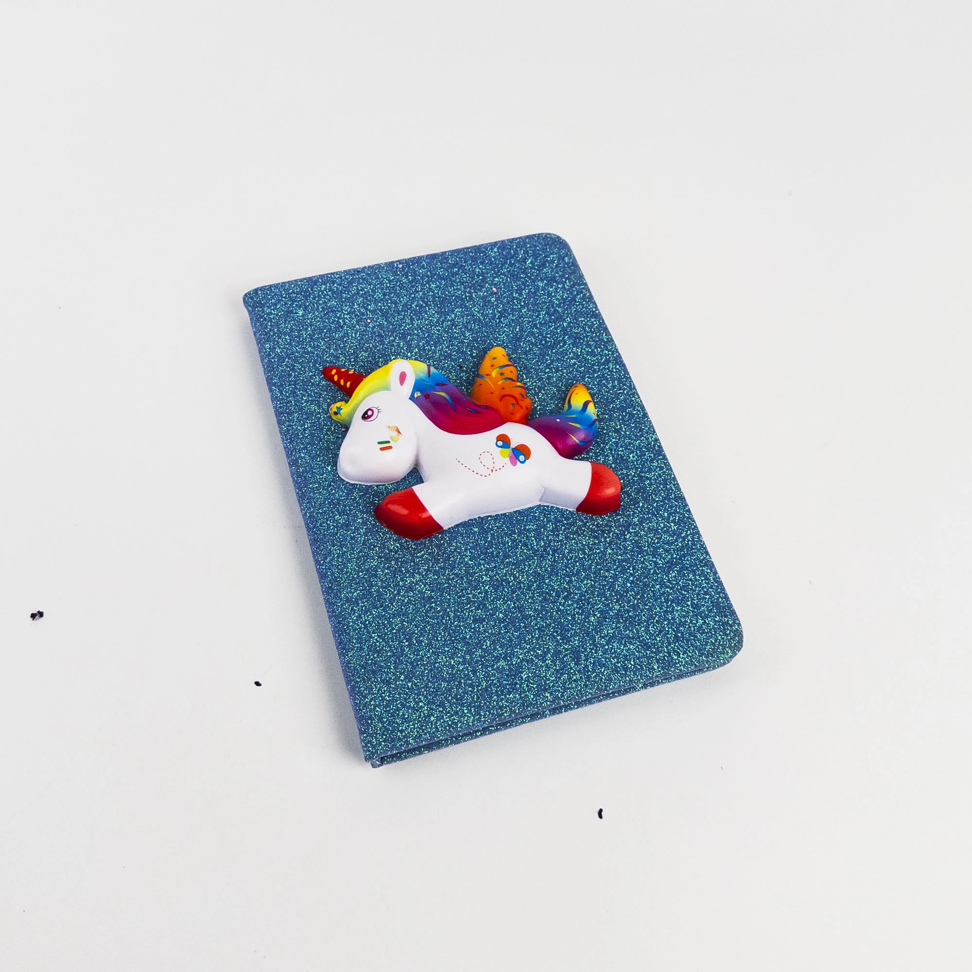 Carnet cu sclipici + squishy