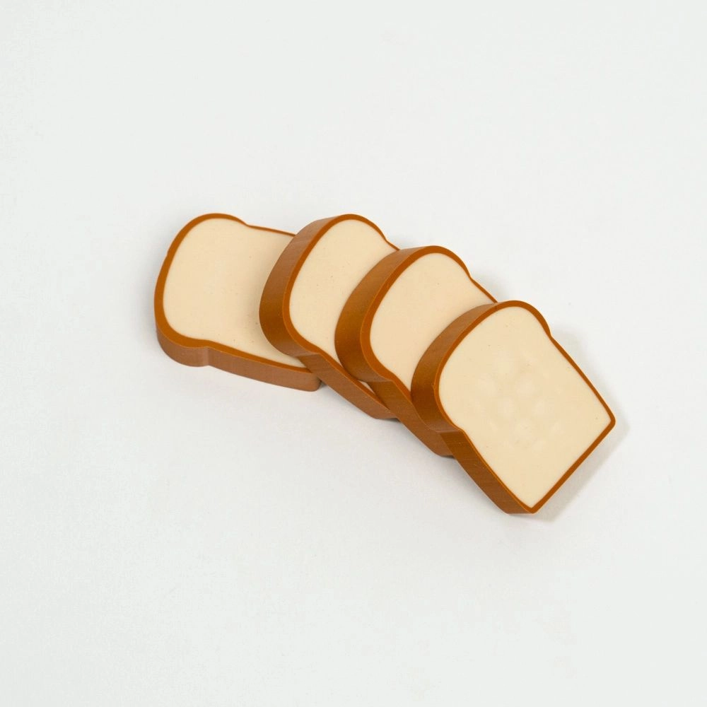 Toast eraser set of 4