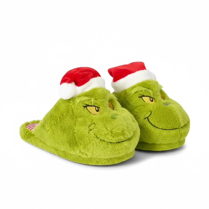 Papuci Grinch Mărime Unică 28 cm (Până la Mărimea 43)