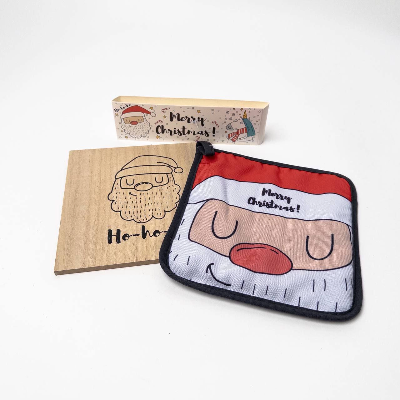 New Year Oven Mitt + Pot Stand Set