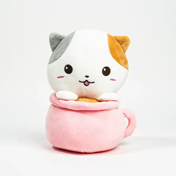 Игрушка мягкая Кот в кружке (25 см)