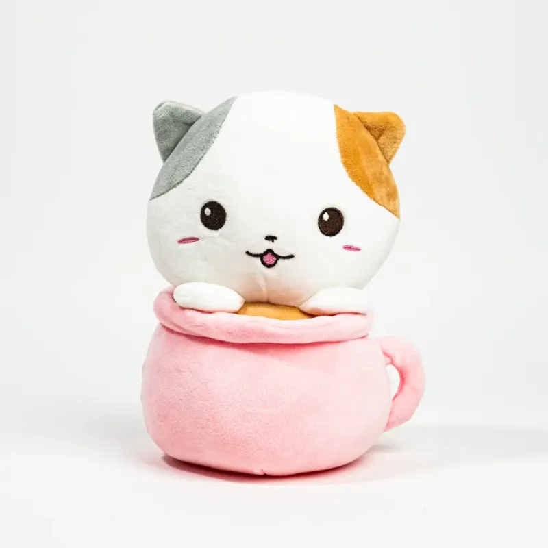 Игрушка мягкая Кот в кружке (25 см)