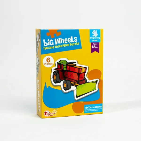 Пазлы Big Wheels 18*13 см 6 штук (18 мес+) 88067