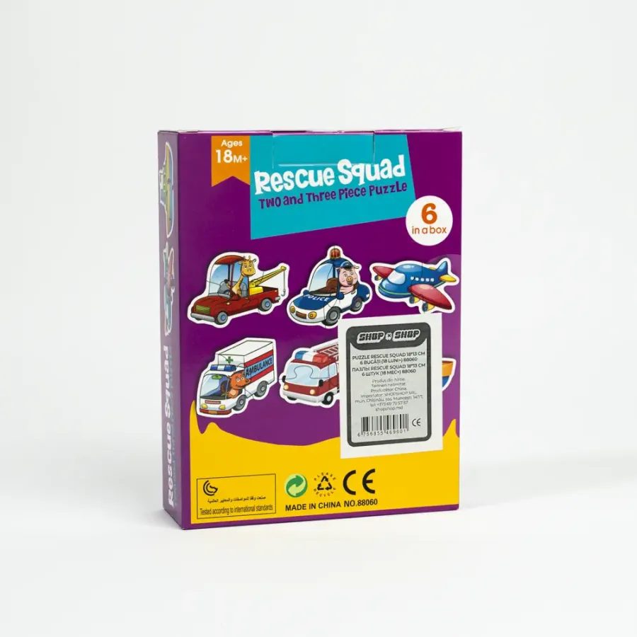 Puzzle Rescue Squad 18*13 cm 6 piese (18 luni+) 88060