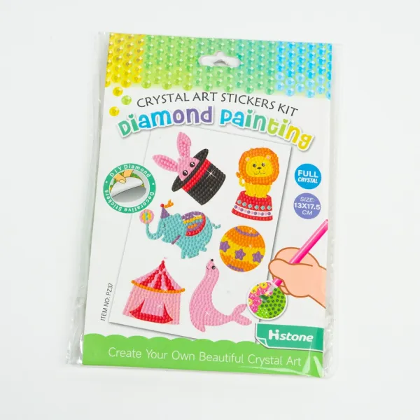 Наклейки мозаика алмазная набор 6 шт (12,5*17,5см)