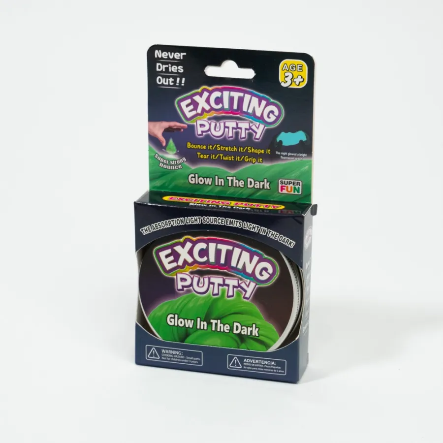 Слайм Exciting Putty Glow in the Dark 40грамм