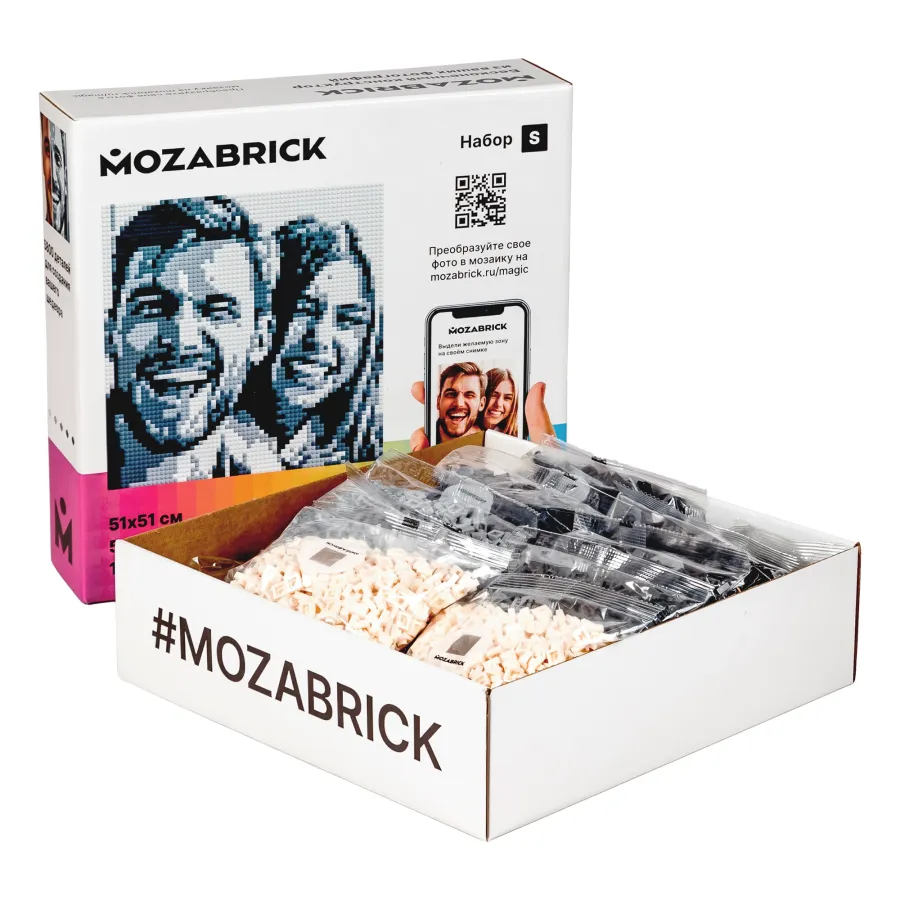 Foto-constructor Mozabrick set S (51×51 cm, 4640 piese)