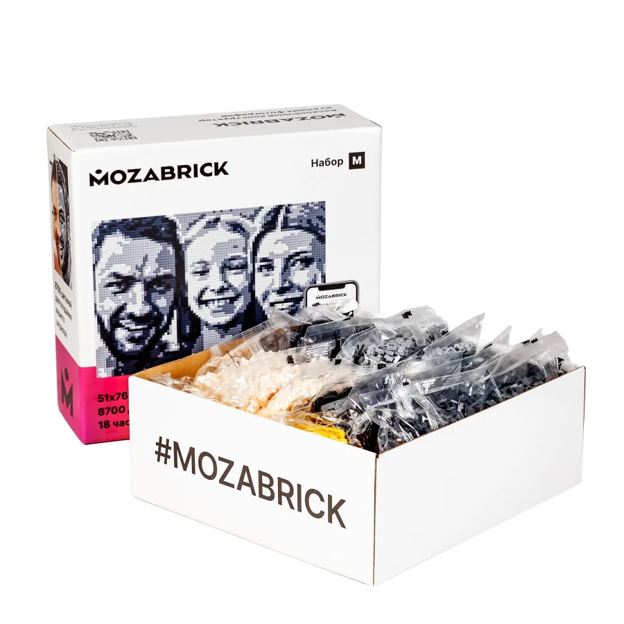 Foto-constructor Mozabrick set M (51×76 cm, 8700 piese)