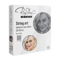 Set pentru crearea unui tablou cu sfoară RingString Mini (35×35 cm)