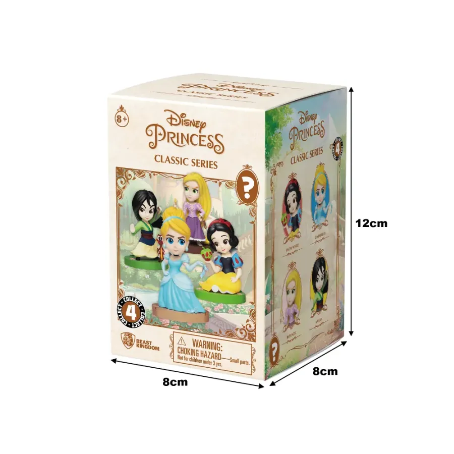 Figurină YuMe Disney Princess Blind Box (Enchanted Series) (8-10 cm, set de 6 modele)