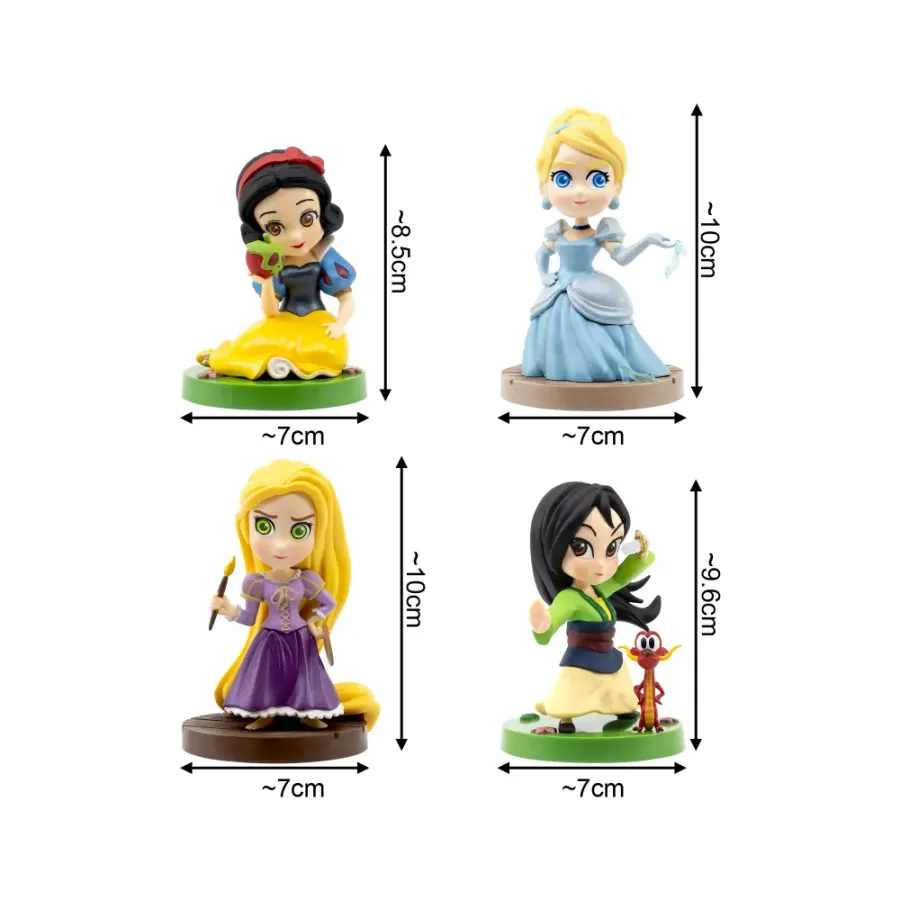 Figurină YuMe Disney Princess Blind Box (Enchanted Series) (8-10 cm, set de 6 modele)