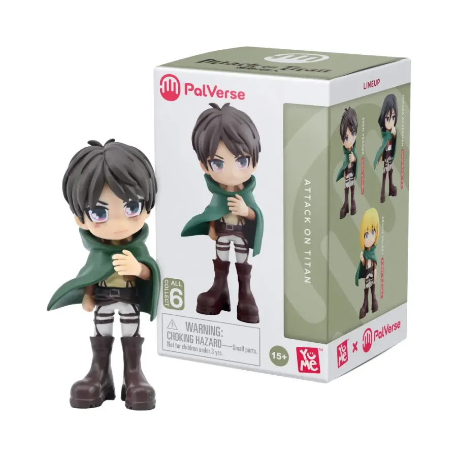 Figurină YuMe Atacul Titanilor Blind Box (9 cm, set de 6 modele)
