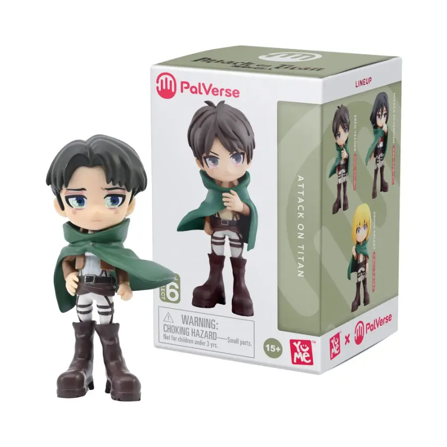 Figurină YuMe Atacul Titanilor Blind Box (9 cm, set de 6 modele)