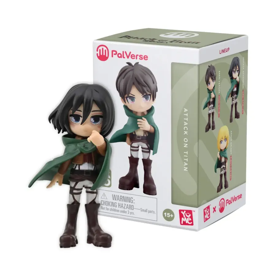 Figurină YuMe Atacul Titanilor Blind Box (9 cm, set de 6 modele)