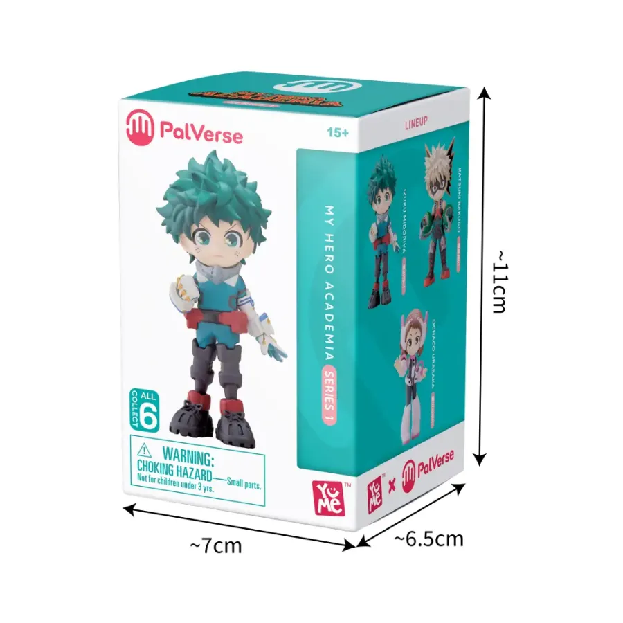 Figurină YuMe My Hero Academia Blind Box (series 1) (9 cm, set de 6 modele)