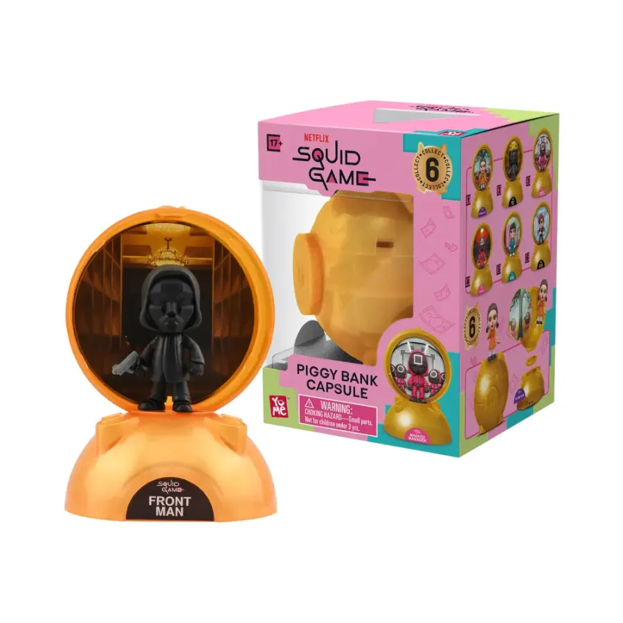 Capsula în formă de pușculiță YuMe Jocul Calamarului Bank Capsule Blind Box (15 cm)