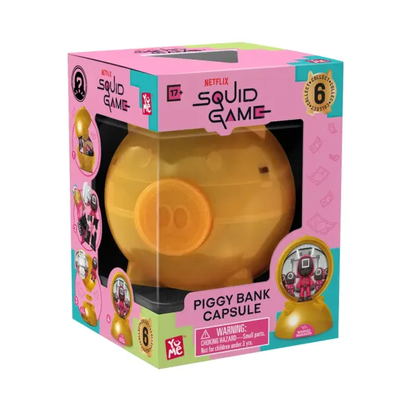Капсула в форме копилки YuMe Игра в кальмара Bank Capsule Blind Box (15 см)