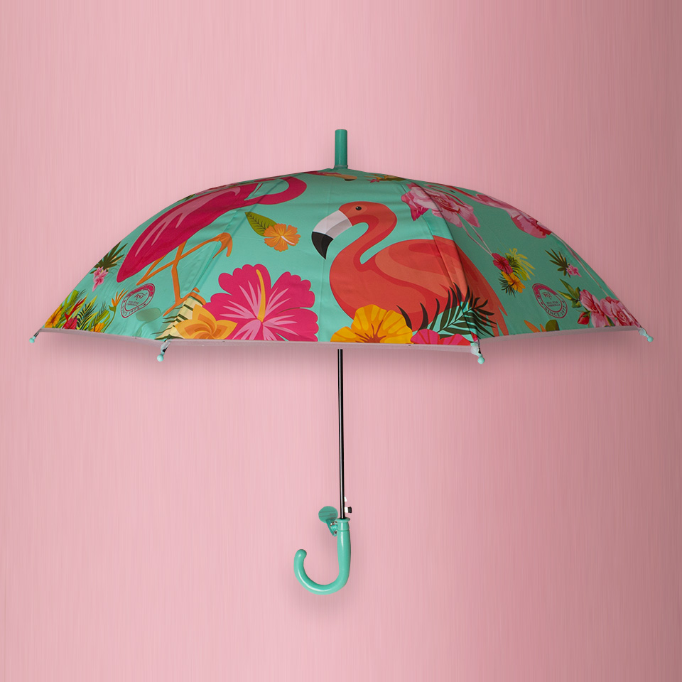 Umbrelă semiautomată Flamingo