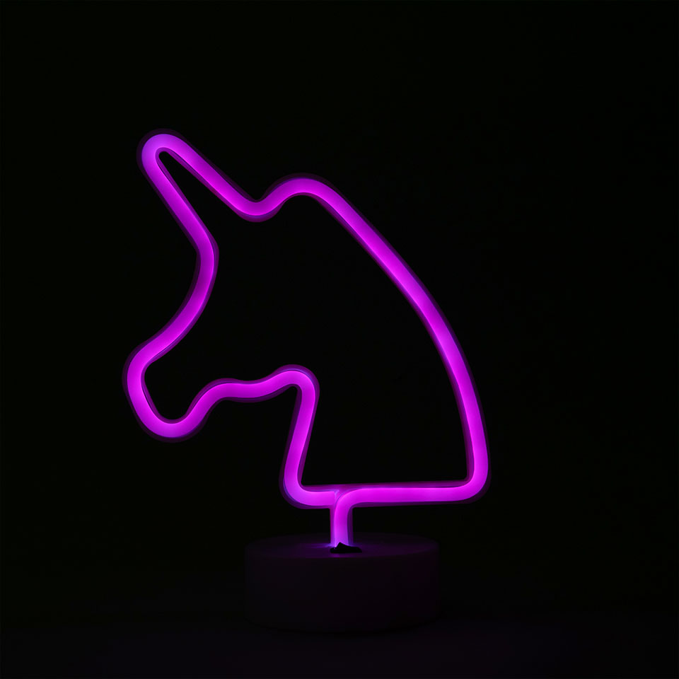 Lampă de masă neon Unicorn