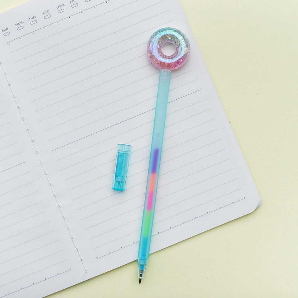 Ручка с цветной пастой Пончик