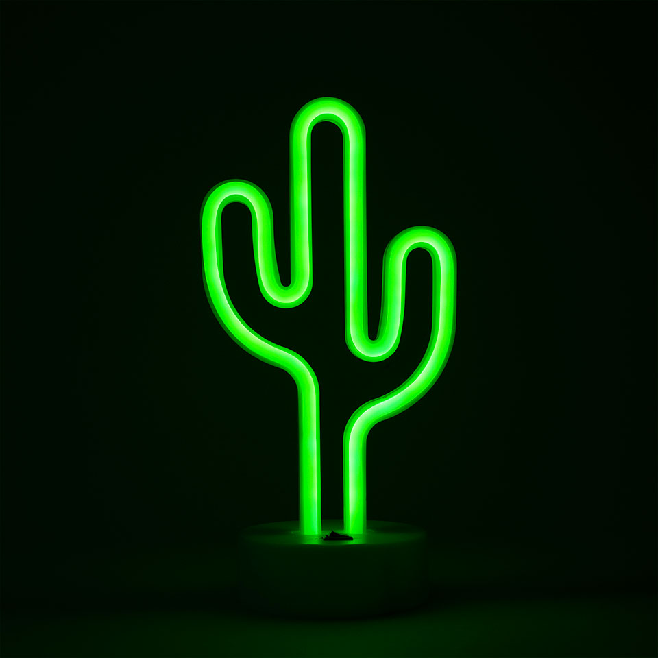 Lampă de masă neon Cactus