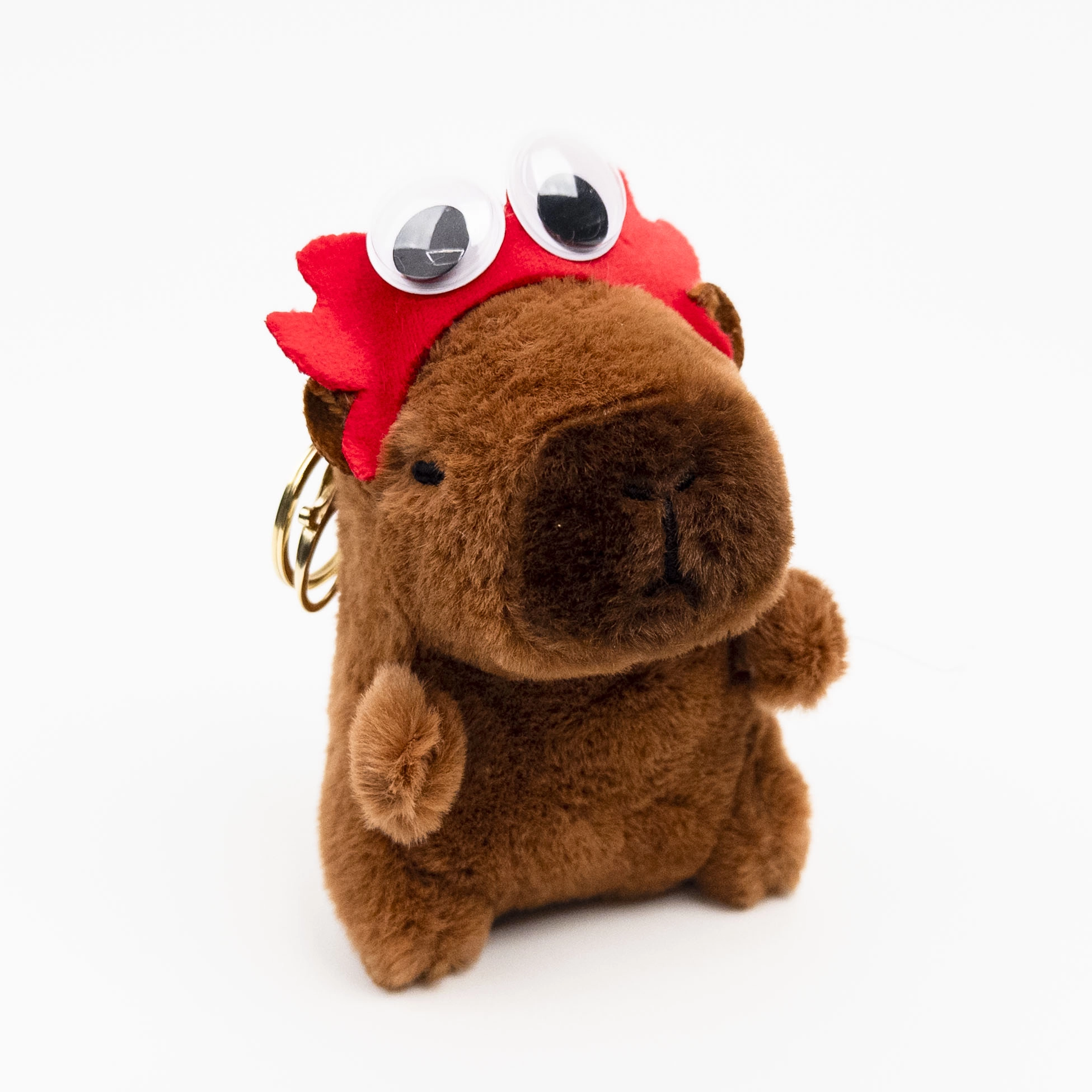 Keychain Plush Capybara with Hoop