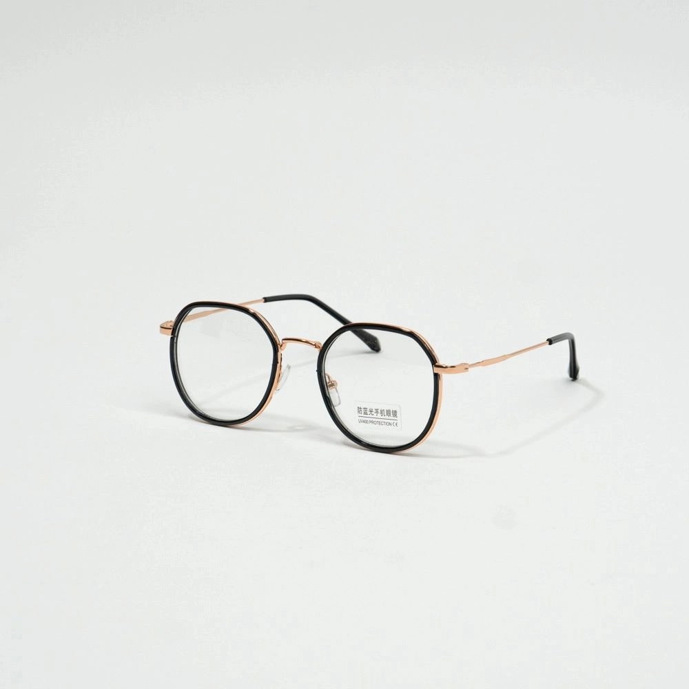 Zero power glasses (metallic look)