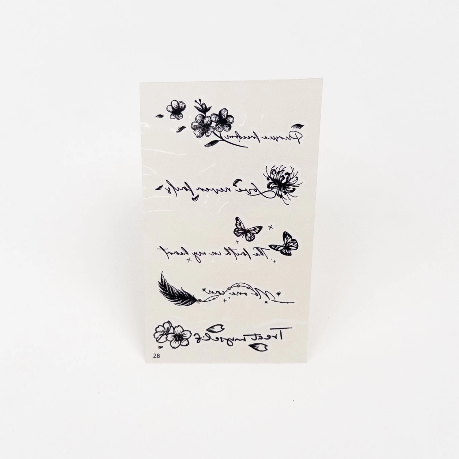 Black Temporary Tattoos Mix
