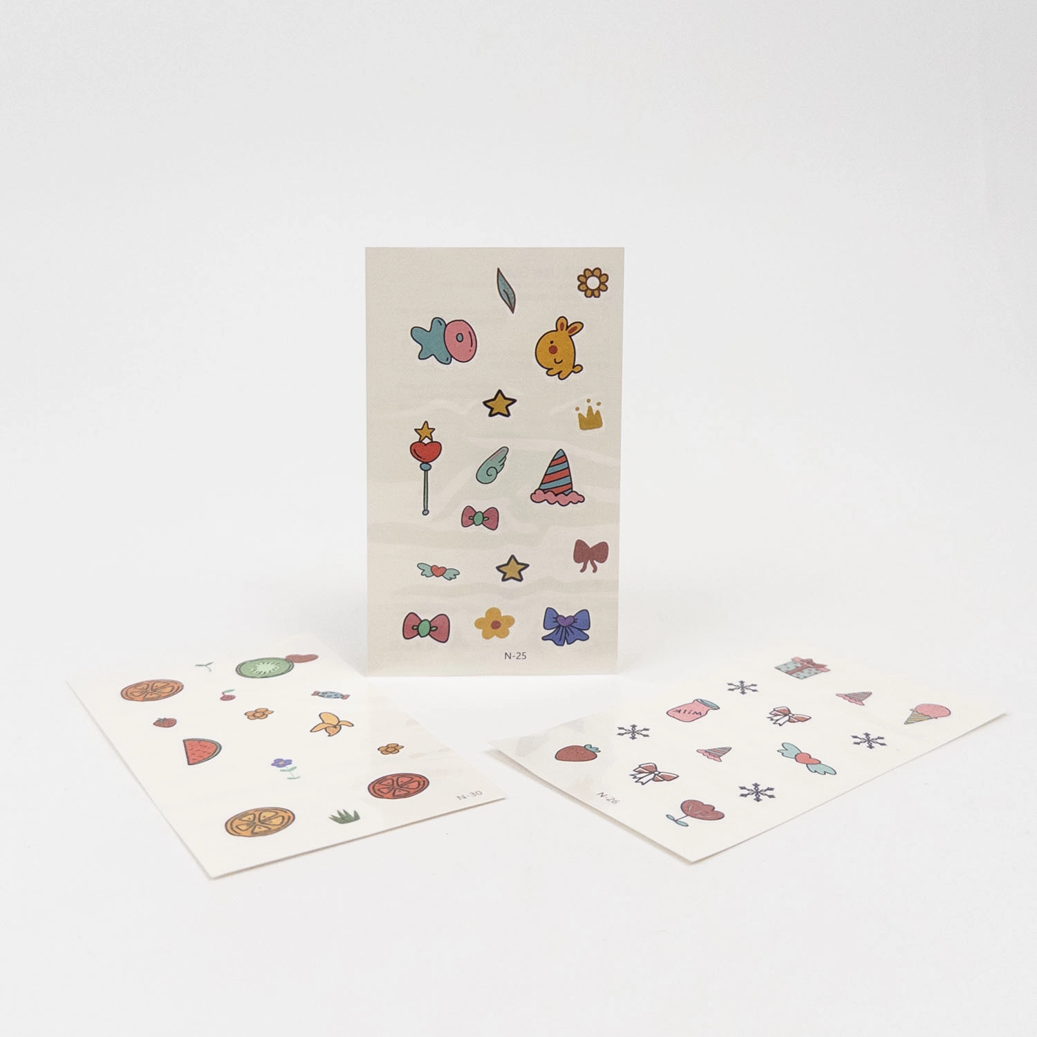 Colored Temporary Tattoos Mix