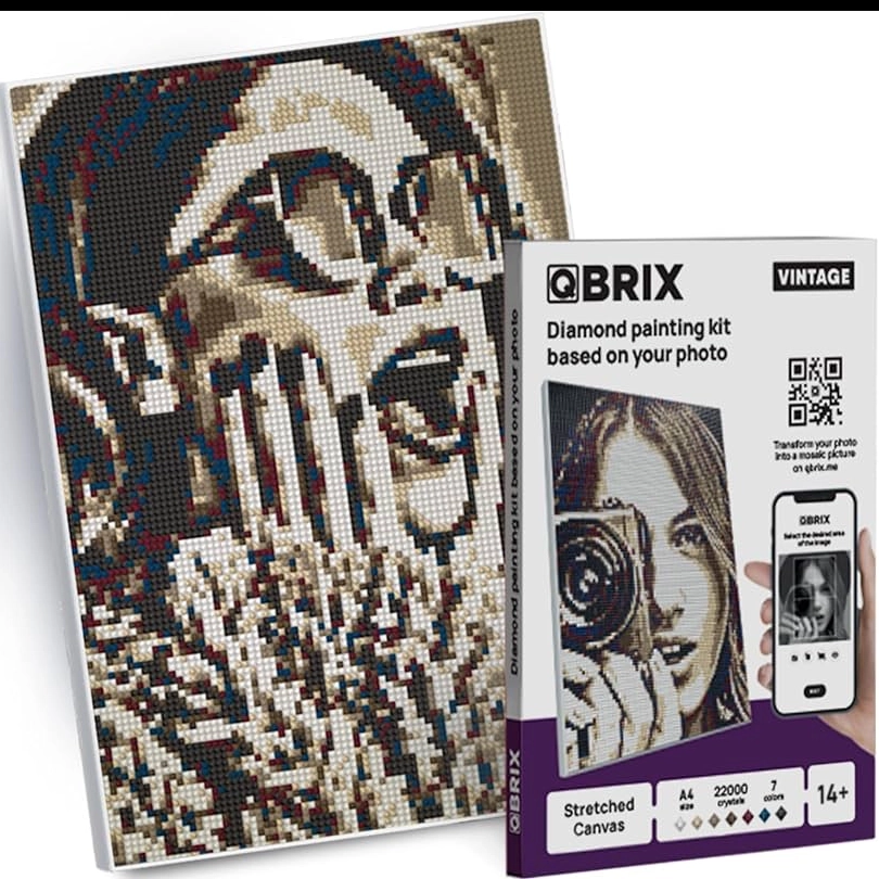 Mozaic diamant QBRIX Vintage (A4, 22000 strazuri)