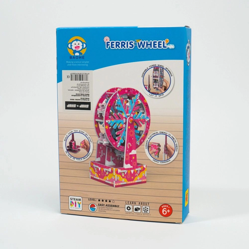 Пазлы 3D на батарейках Ferris Wheel B111B