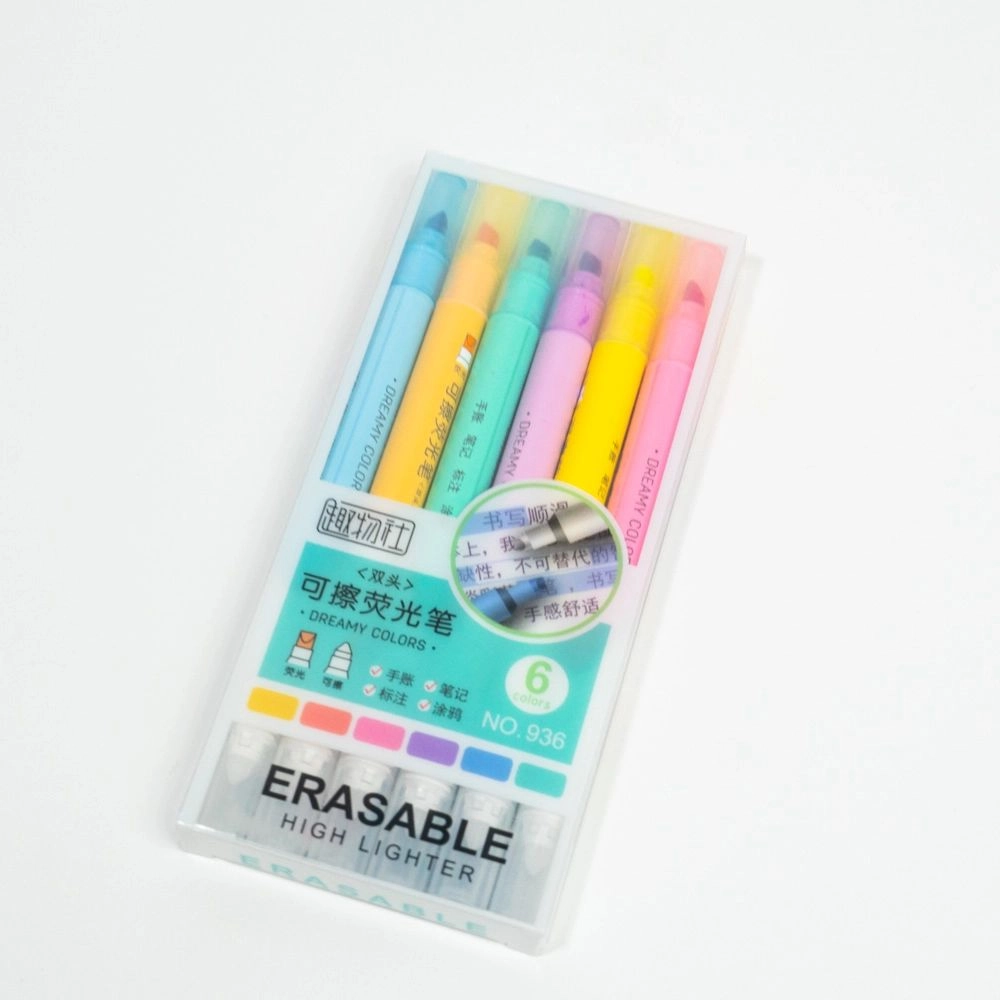 Erasable markers set of 6